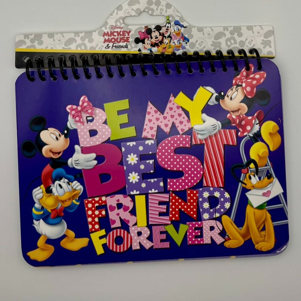 Disney Signature Autograph Book Mickey Mouse Best Friends Forever Sketchpad NEW